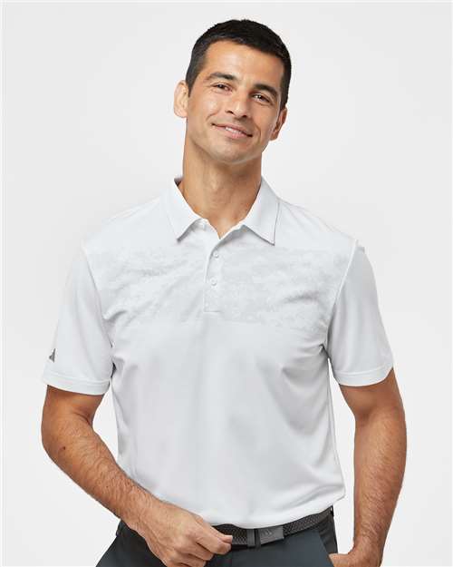 Men's Camo Chest Print Polo - A585
