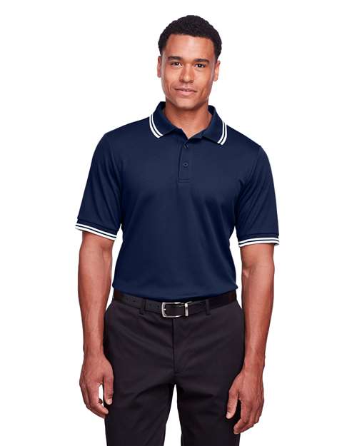 Men's CrownLux Performance® Plaited Tipped Polo - DG20C