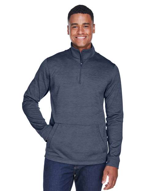 Men's Newbury Mélange Fleece Quarter-Zip Pullover - DG798