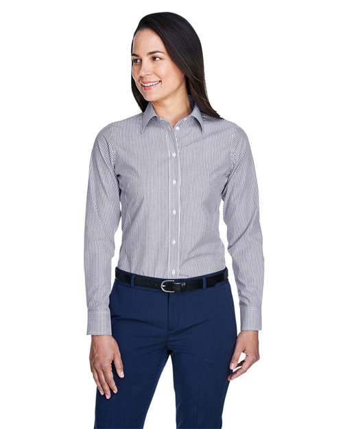 Women's Crown Collection® Banker Stripe Woven Dress Shirt - D645W