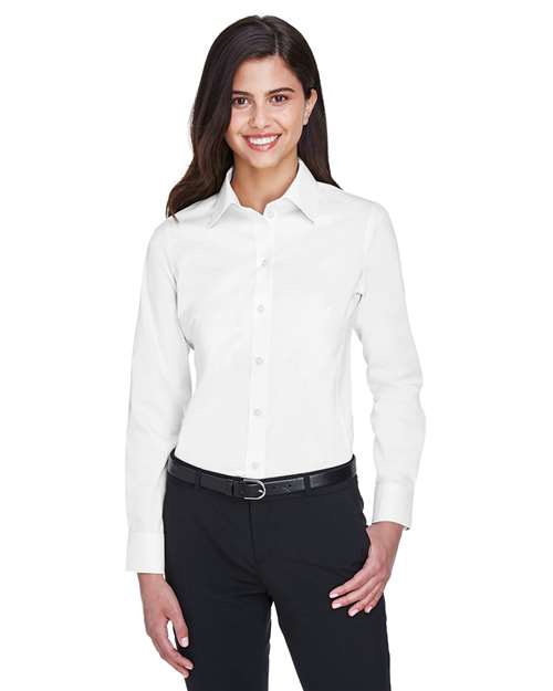 Women's Crown Collection® Solid Stretch Twill Woven Dress Shirt - DG530W