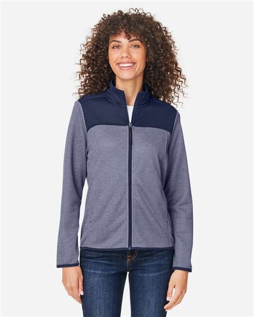 Women's Venture Heathered Stripe Hybrid Jacket - CE74W