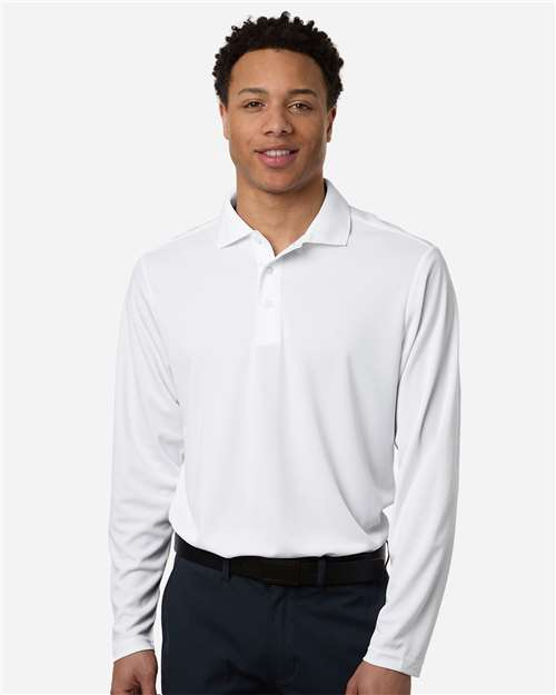 Men's Nova Performance Long Sleeve Pique Polo - CE108L