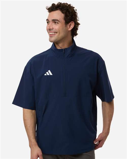Men's Short Sleeve Quarter-Zip Pullover - AT505