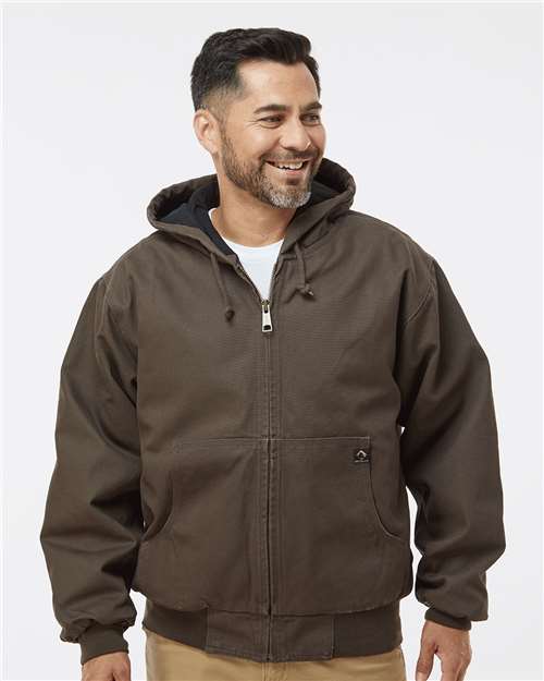 Men's Tall Cheyenne Boulder Cloth™ Hooded Jacket with Tricot Quilt Lining - 5020T