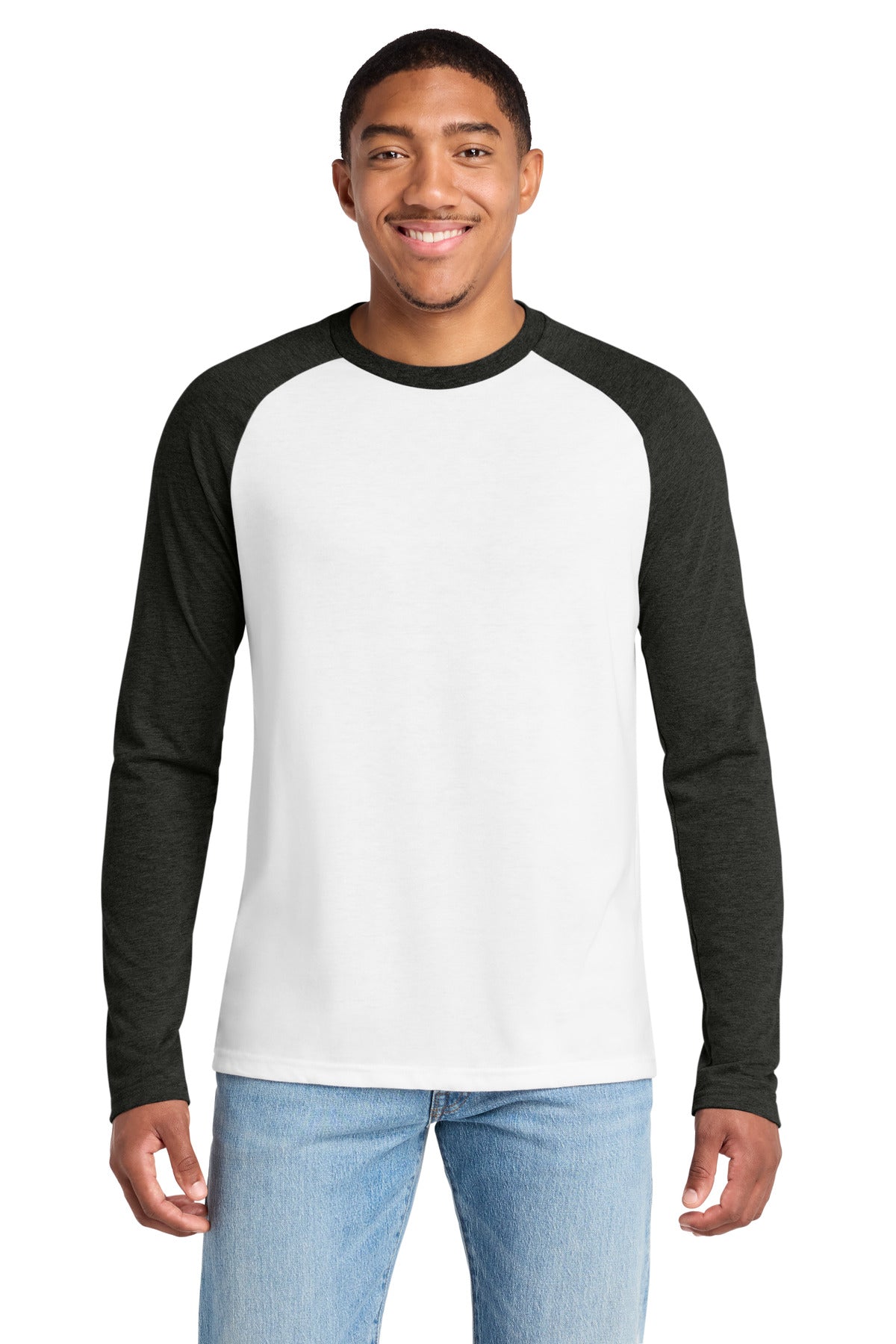 Allmade ® Unisex Tri-Blend Long Sleeve Colorblock Raglan AL6009