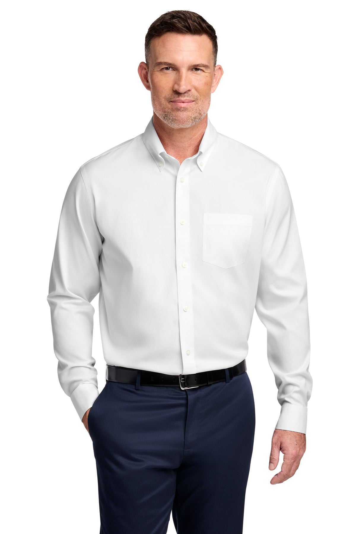 Brooks Brothers ® Wrinkle-Free Stretch Pinpoint Shirt BB18000