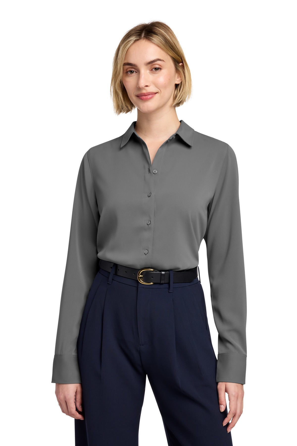 Brooks Brothers ® Women's Full-Button Satin Blouse BB18007