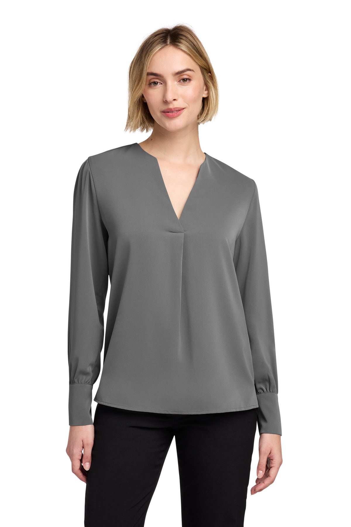 Brooks Brothers ® Women's Open-Neck Satin Blouse BB18009