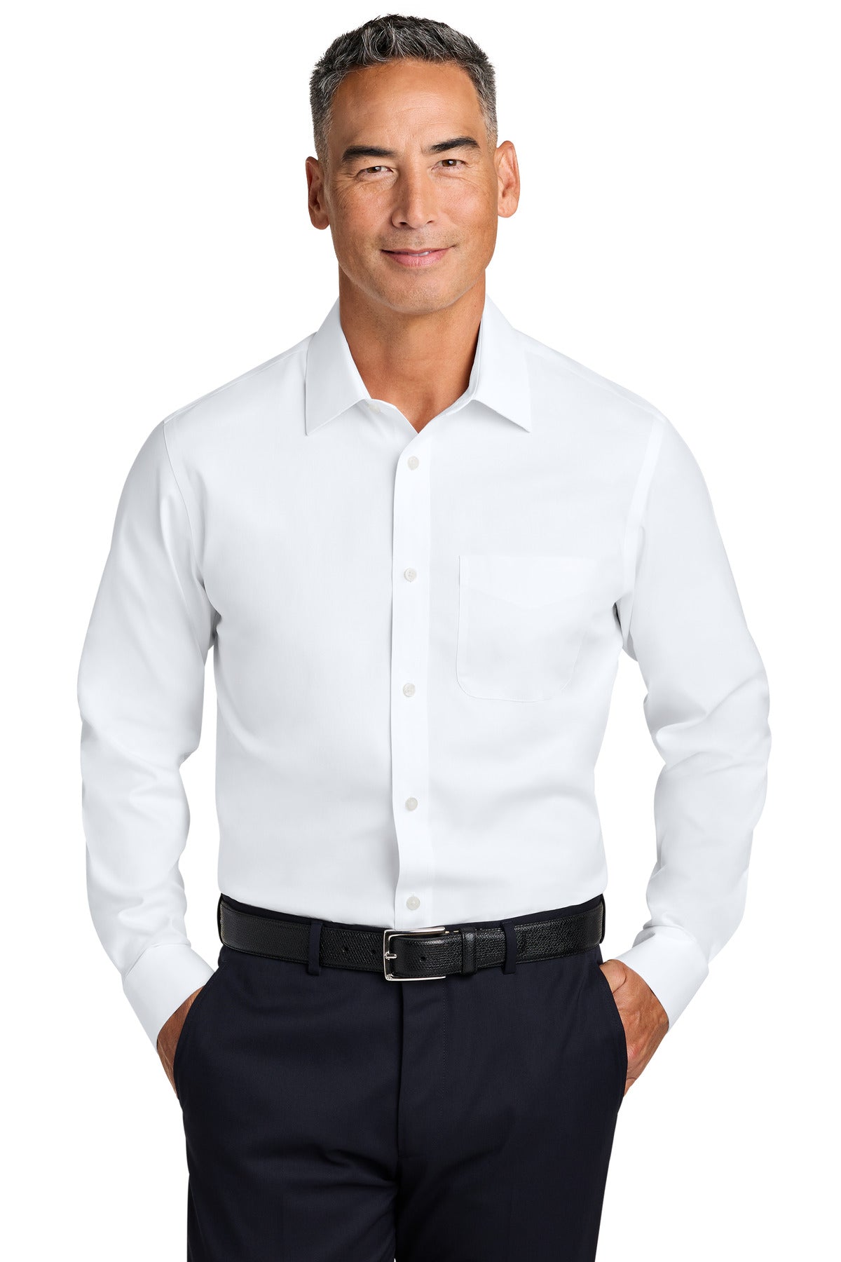 Brooks Brothers ® Wrinkle-Free Stretch Pinpoint Spread Collar Shirt BB18012