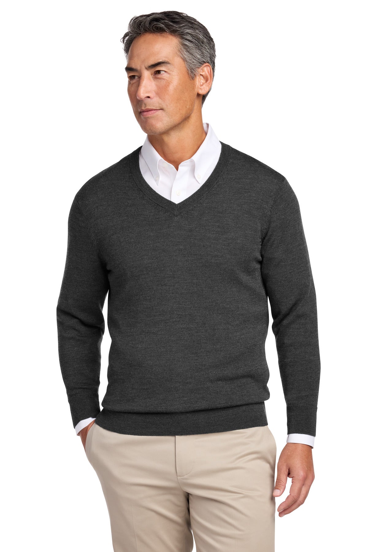 Brooks Brothers ® Washable Merino V-Neck Sweater BB18410