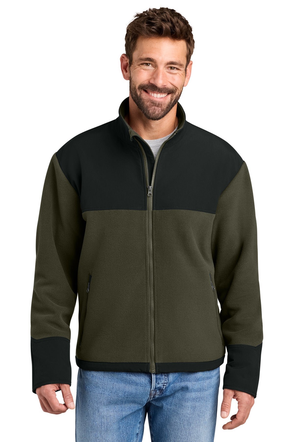 CornerStone ® Fleece Overlay Jacket CSF750