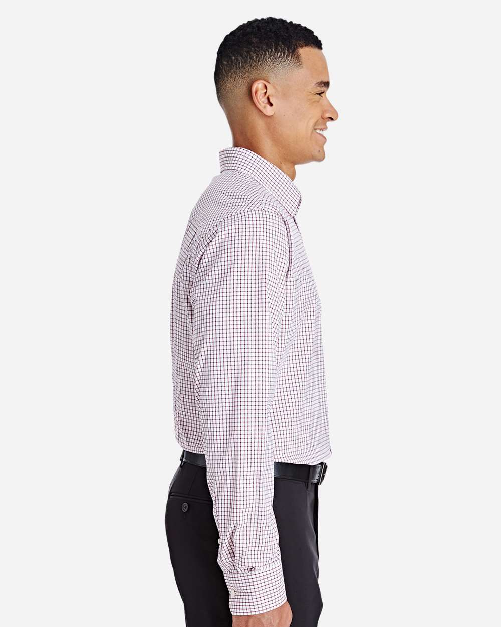 DG540 - Men's CrownLux Performance® Micro Windowpane Woven Dress Shirt - SUPERVISORS ONLY