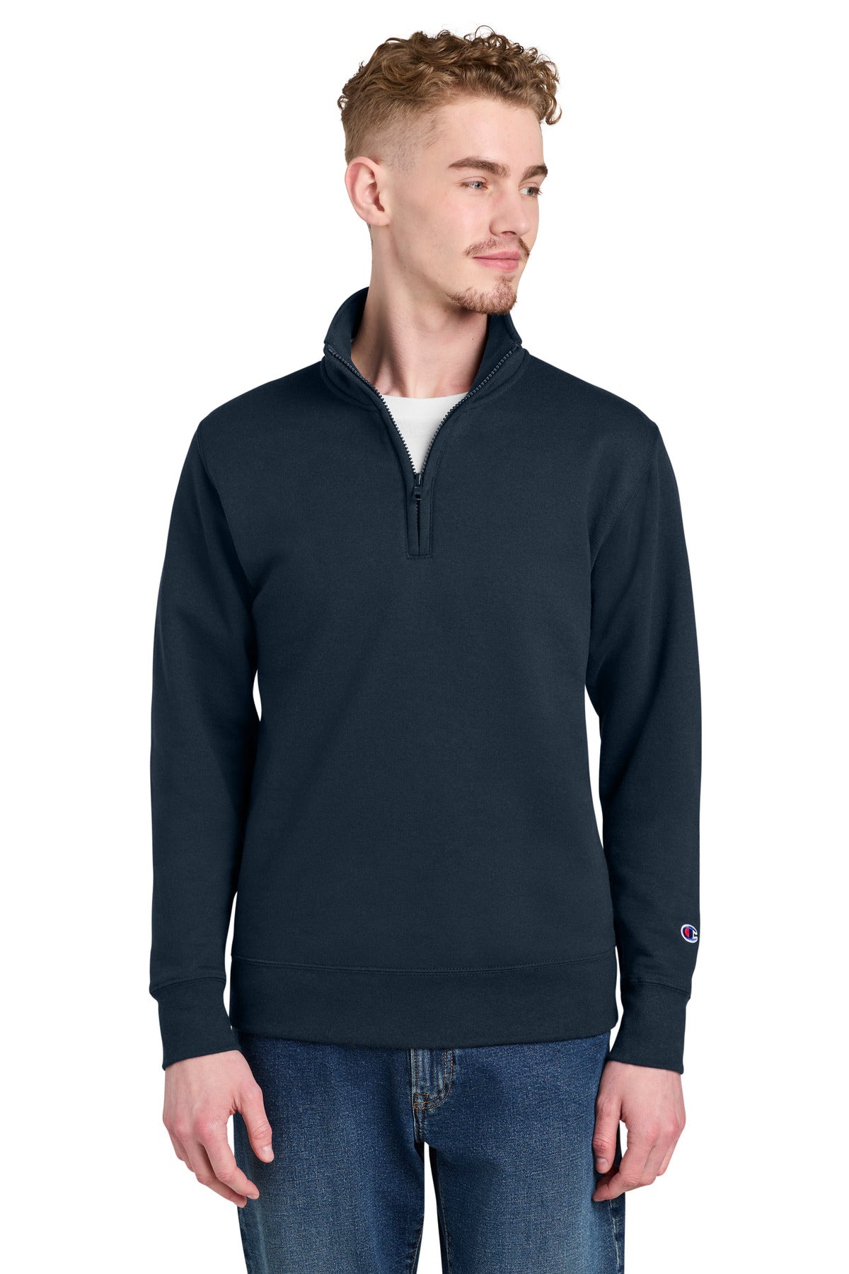 Champion ® Powerblend ® 1/4-Zip Sweatshirt S450