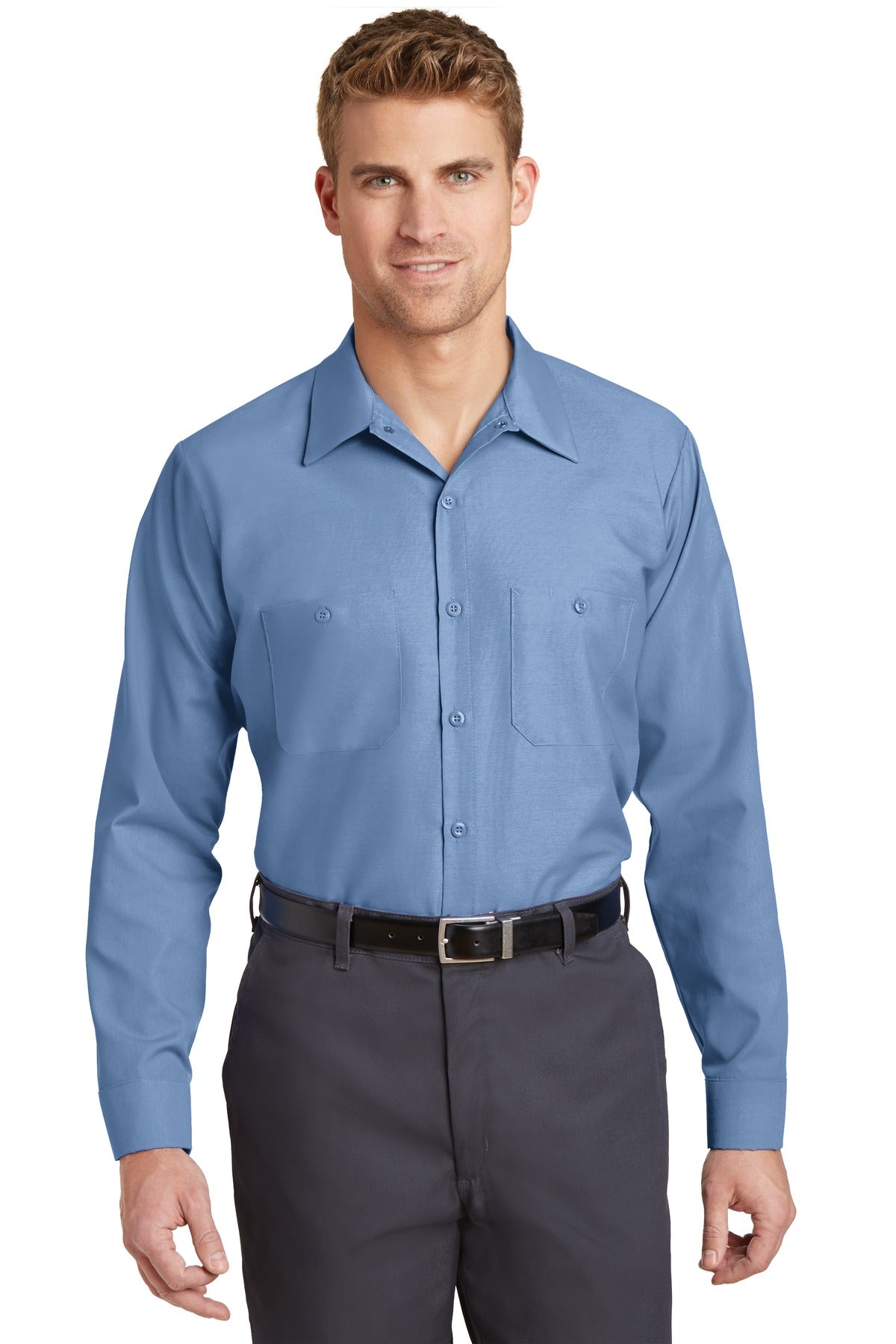 Red Kap ® Long Size, Long Sleeve Industrial Work Shirt. SP14LONG