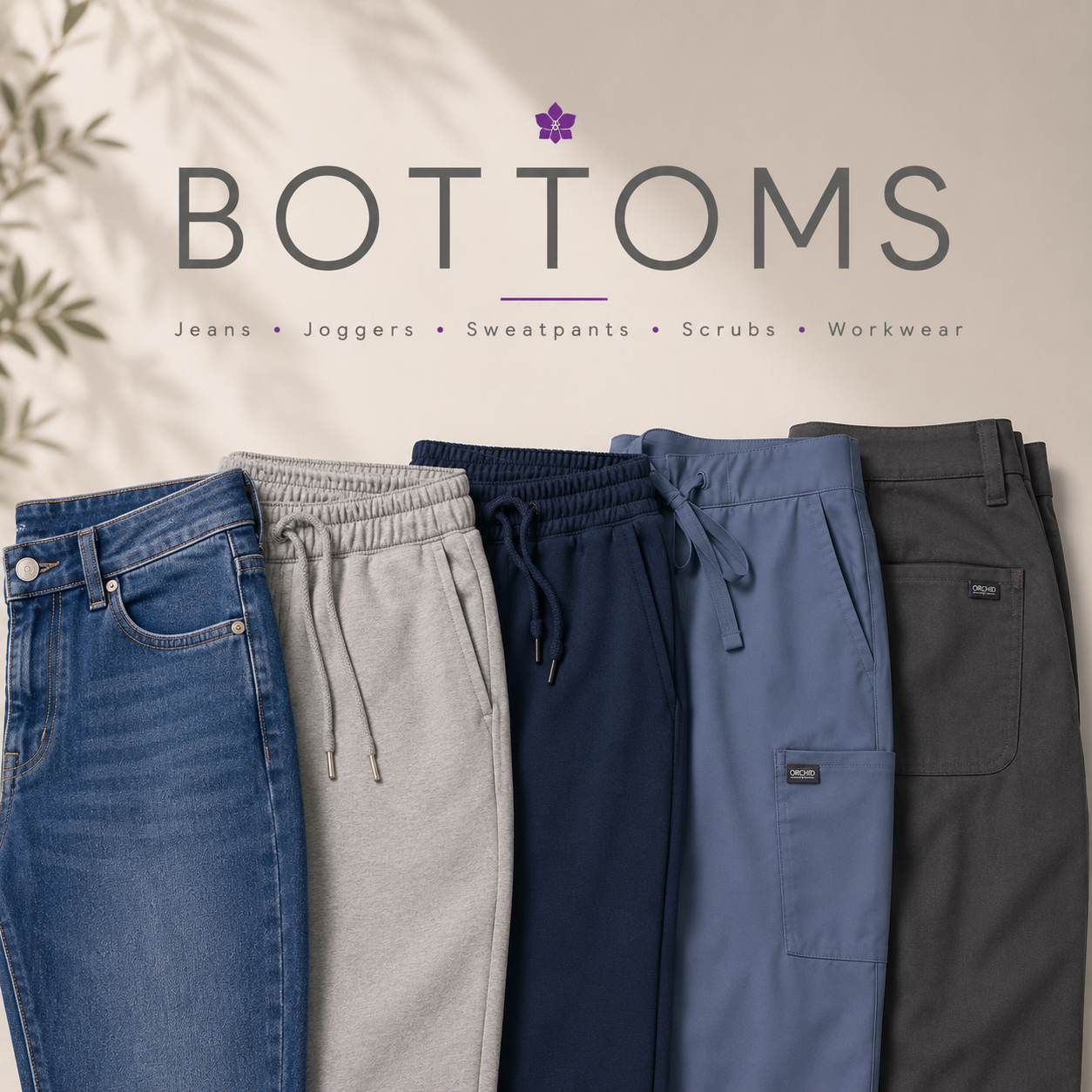 Bottoms - Jeans, Joggers, Sweatpants, Scrubs and Workwear