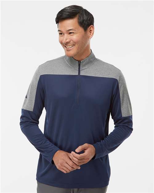 Men's Ultimate365 Lightweight Colorblocked Quarter-Zip Pullover - A552
