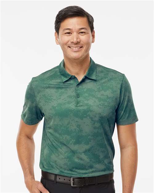 Men's All Over Camo Print Polo - A550