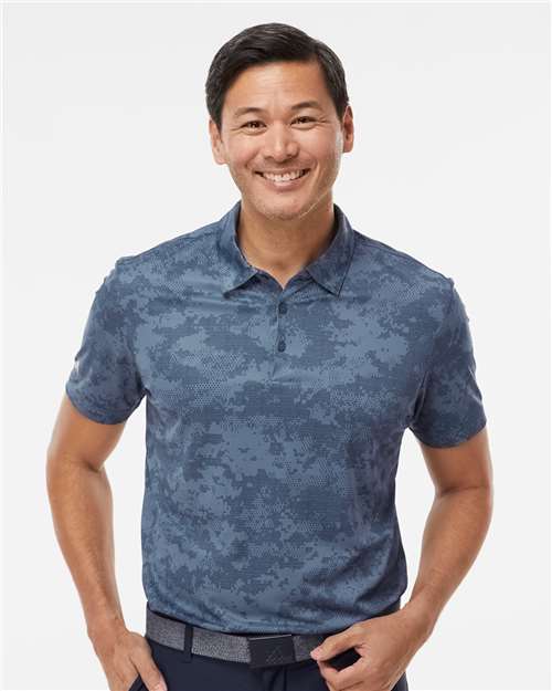 Men's All Over Camo Print Polo - A550