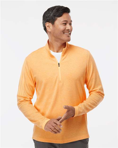 Men's 3-Stripes Quarter-Zip Sweater Pullover - A554