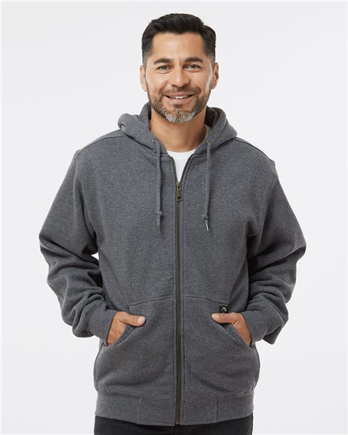 Men's Crossfire Heavyweight Power Fleece Hooded Jacket with Thermal Lining - 7033