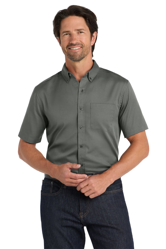 W809 - Port Authority® Short Sleeve SuperPro React™ Twill Shirt - STREET CAR ONLY