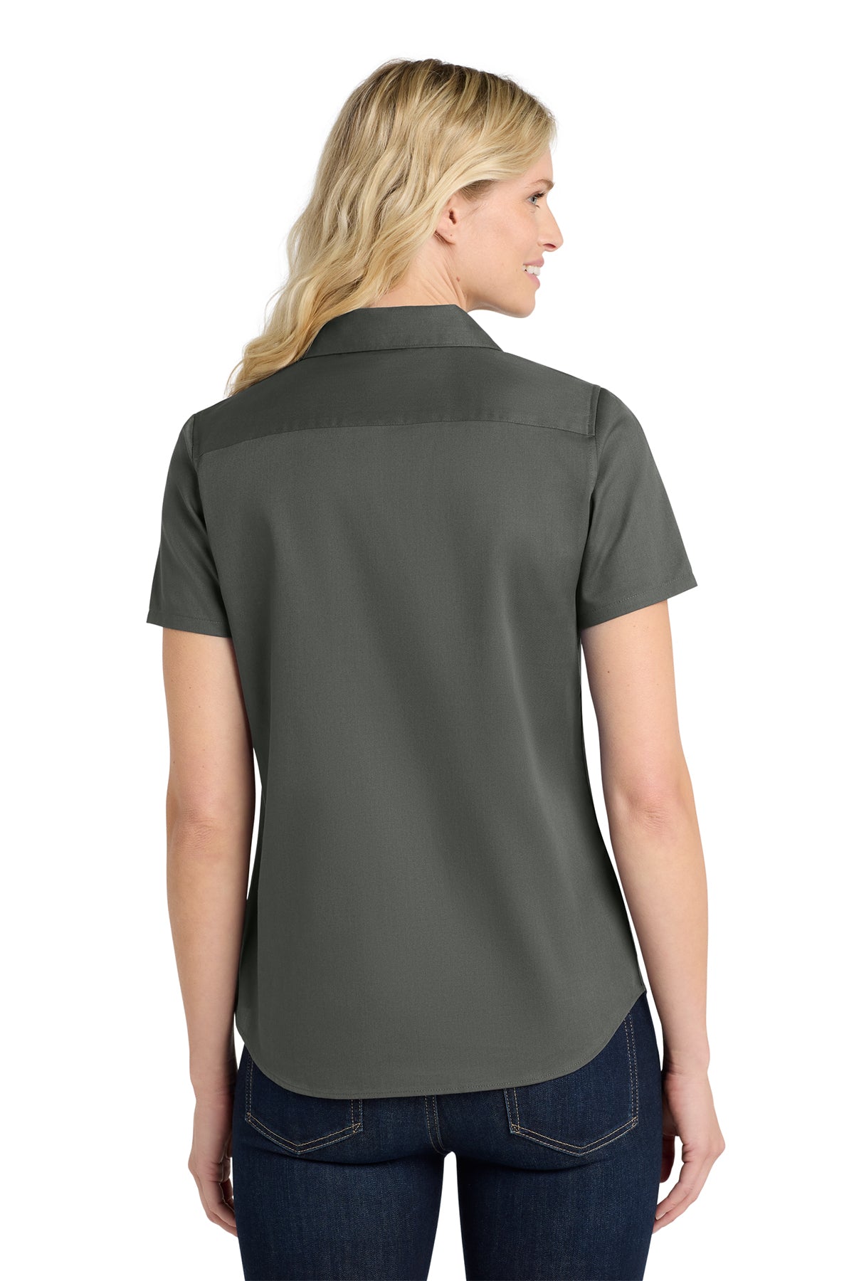 LW809 - Port Authority® Women's Short Sleeve superPro React™ Twill Shirt - STREET CAR ONLY