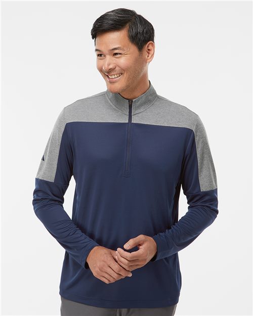 Men's Ultimate365 Lightweight Colorblocked Quarter-Zip Pullover - A552