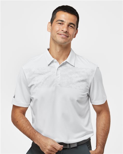 Men's Camo Chest Print Polo - A585