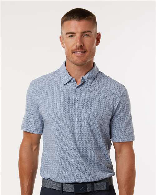 Men's Blended Printed Polo - A702