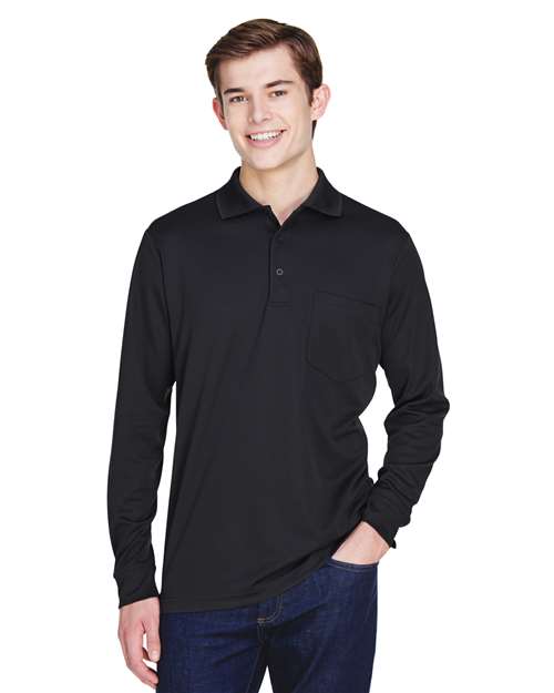 Men's Pinnacle Performance Long Sleeve Piqué Polo with Pocket - 88192P