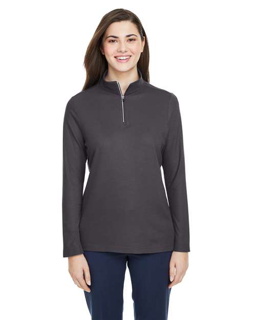 Women's Fusion ChromaSoft™ Pique Quarter-Zip Pullover - CE405W