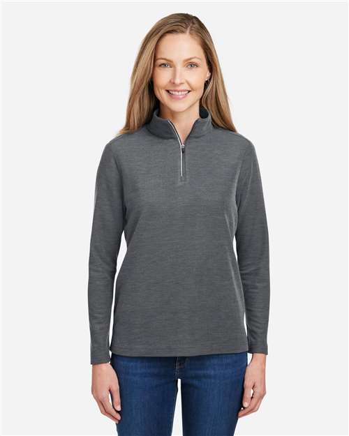 Women's Fusion ChromaSoft™ Pique Quarter-Zip Pullover - CE405W