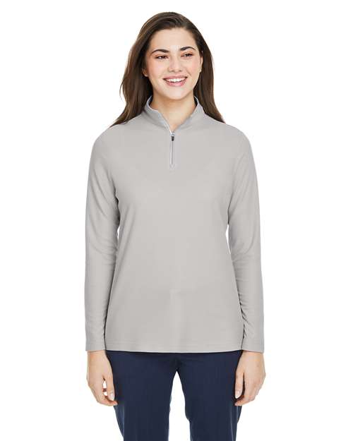 Women's Fusion ChromaSoft™ Pique Quarter-Zip Pullover - CE405W
