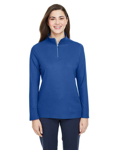 Women's Fusion ChromaSoft™ Pique Quarter-Zip Pullover - CE405W