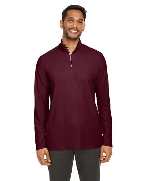 Men's Fusion ChromaSoft™ Pique Quarter-Zip Pullover - CE405