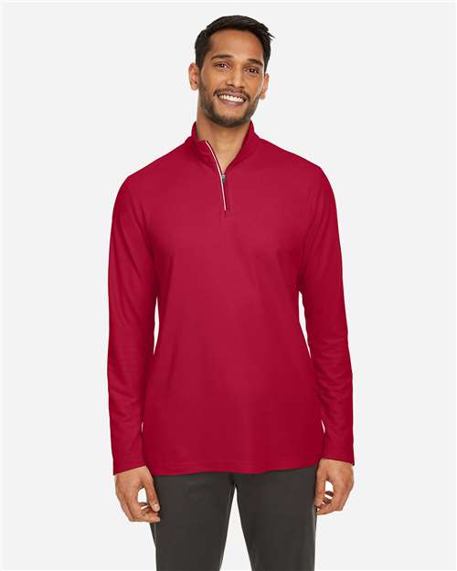 Men's Fusion ChromaSoft™ Pique Quarter-Zip Pullover - CE405
