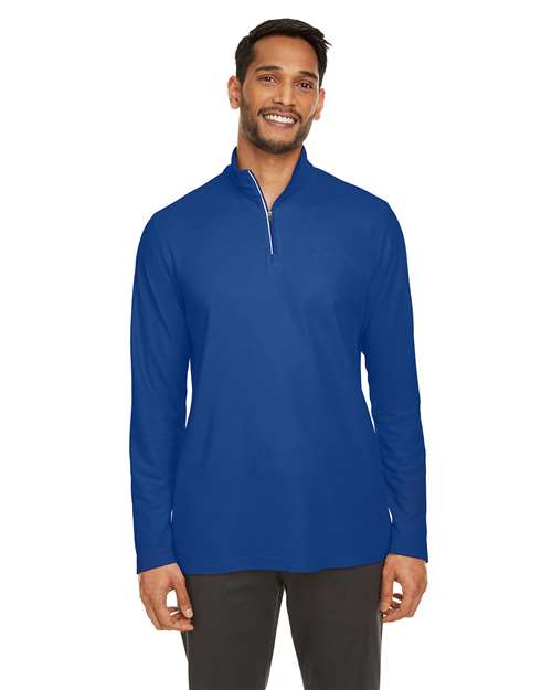 Men's Fusion ChromaSoft™ Pique Quarter-Zip Pullover - CE405