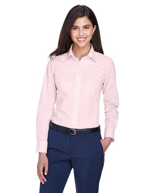 Women's Crown Collection® Gingham Check Woven Dress Shirt - D640W