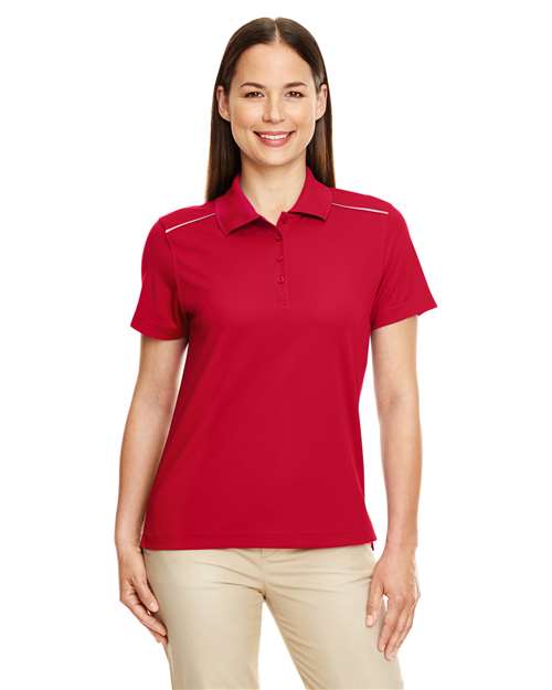 Women's Radiant Performance Piqué Polo with Reflective Piping - 78181R