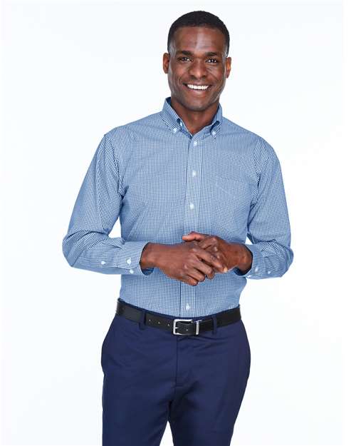 Men's Crown Collection® Gingham Check Woven Dress Shirt - D640