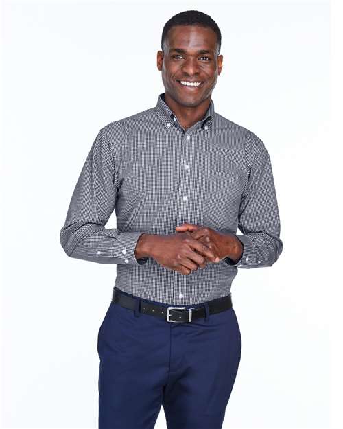 Men's Crown Collection® Gingham Check Woven Dress Shirt - D640