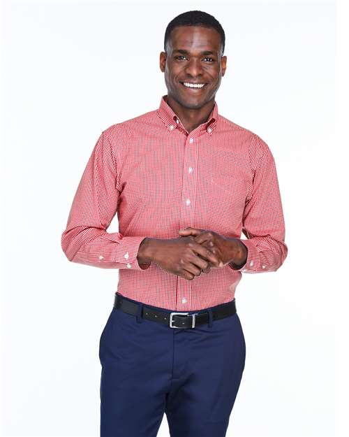 Men's Crown Collection® Gingham Check Woven Dress Shirt - D640