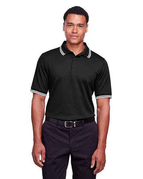 Men's CrownLux Performance® Plaited Tipped Polo - DG20C