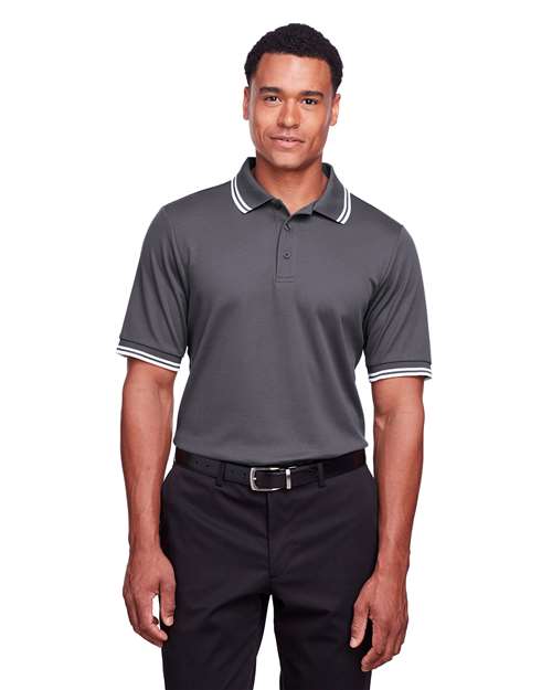 Men's CrownLux Performance® Plaited Tipped Polo - DG20C
