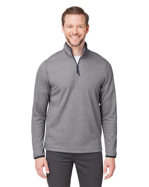 Men's Venture Heathered Stripe Quarter-Zip Pullover - CE73