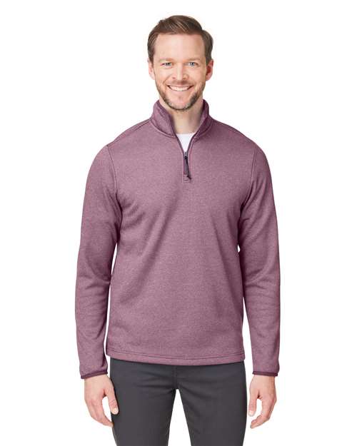 Men's Venture Heathered Stripe Quarter-Zip Pullover - CE73