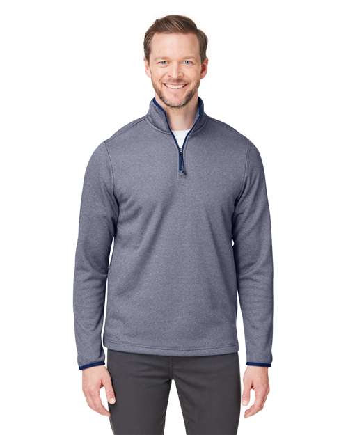 Men's Venture Heathered Stripe Quarter-Zip Pullover - CE73