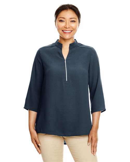 Women's Perfect Fit™  Three-Quarter Sleeve Crepe Tunic - DP611W