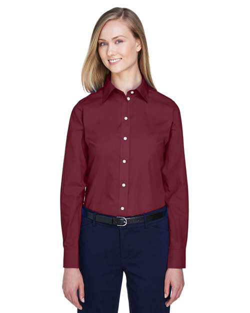 Women's Crown Collection® Broadcloth Woven Dress Shirt - D620W